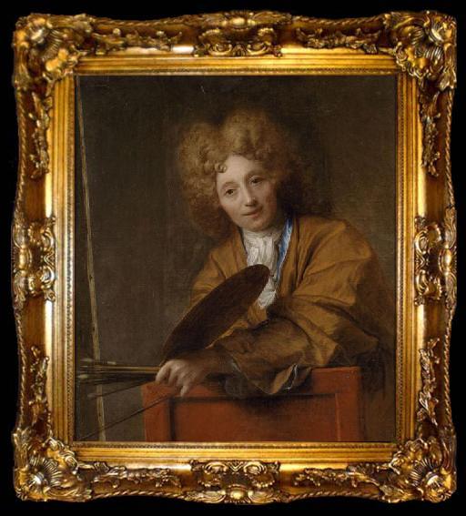 framed  Jean-Baptiste Santerre Self portrait, ta009-2